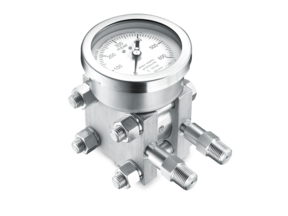 Differential pressure gauges with differential cell